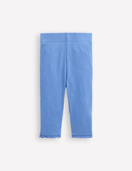 Boden Ribbed Leggings - Forget Me Not Blue