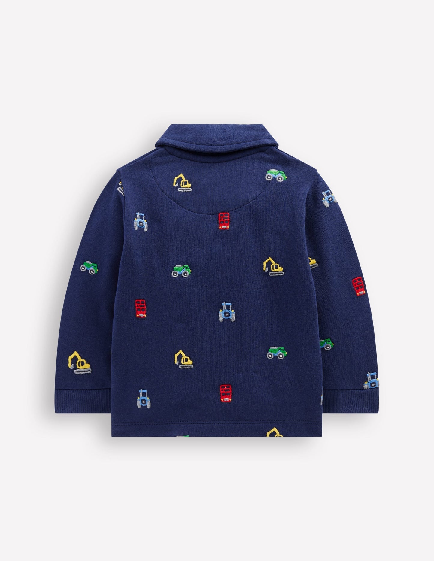 Boden Rugby Shirt - Blue Transport Embroidery