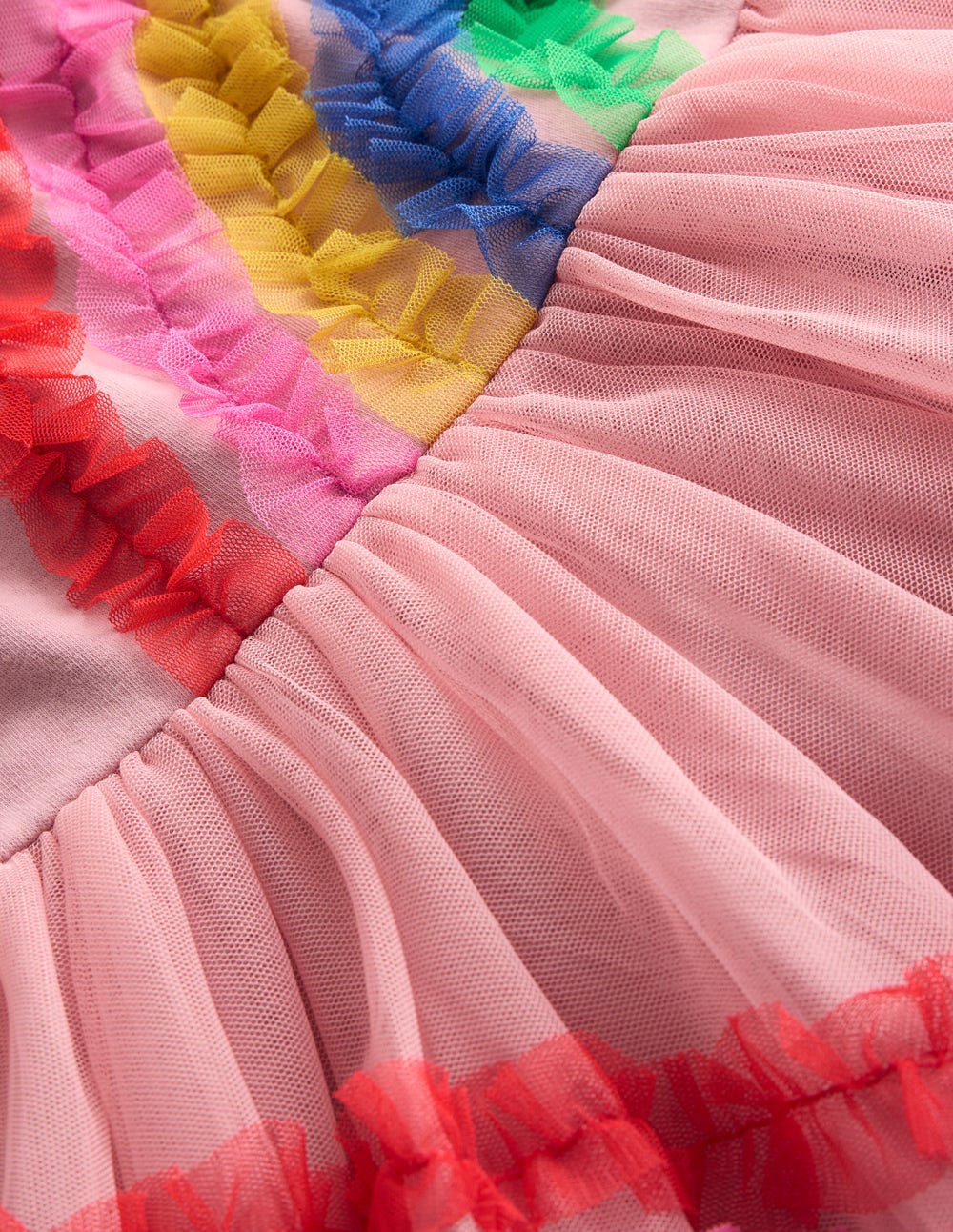 Boden New Tulle Logo Jersey Dress - Zephyr Rainbow