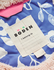 Boden Sherpa Lined Anorak - Bluejay Woodland