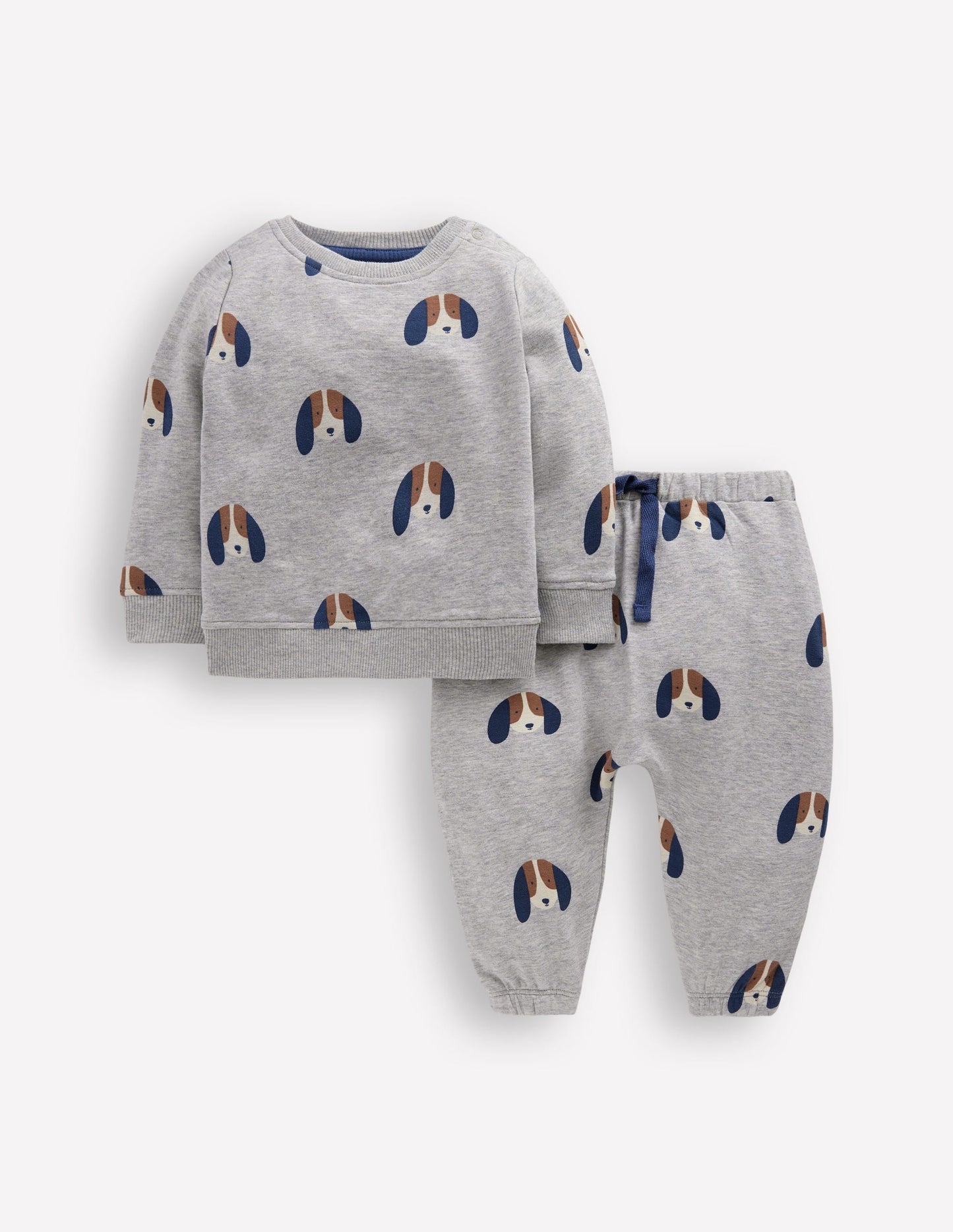 Boden Sweatshirt Play Set - Grey Marl Puppy
