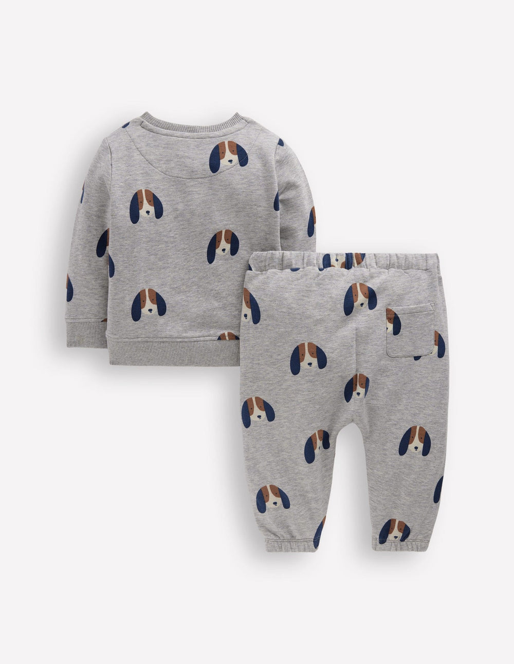 Boden Sweatshirt Play Set - Grey Marl Puppy