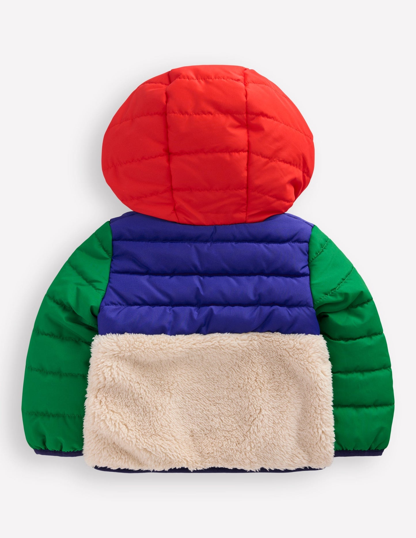 Boden Mixed Borg Jacket - Multi Colour Block