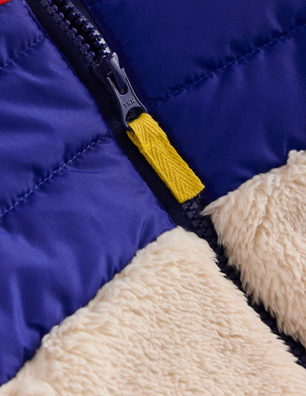 Boden Mixed Borg Jacket - Multi Colour Block