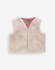 Boden Relaxed Borg Gilet - Ecru