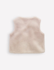 Boden Relaxed Borg Gilet - Ecru