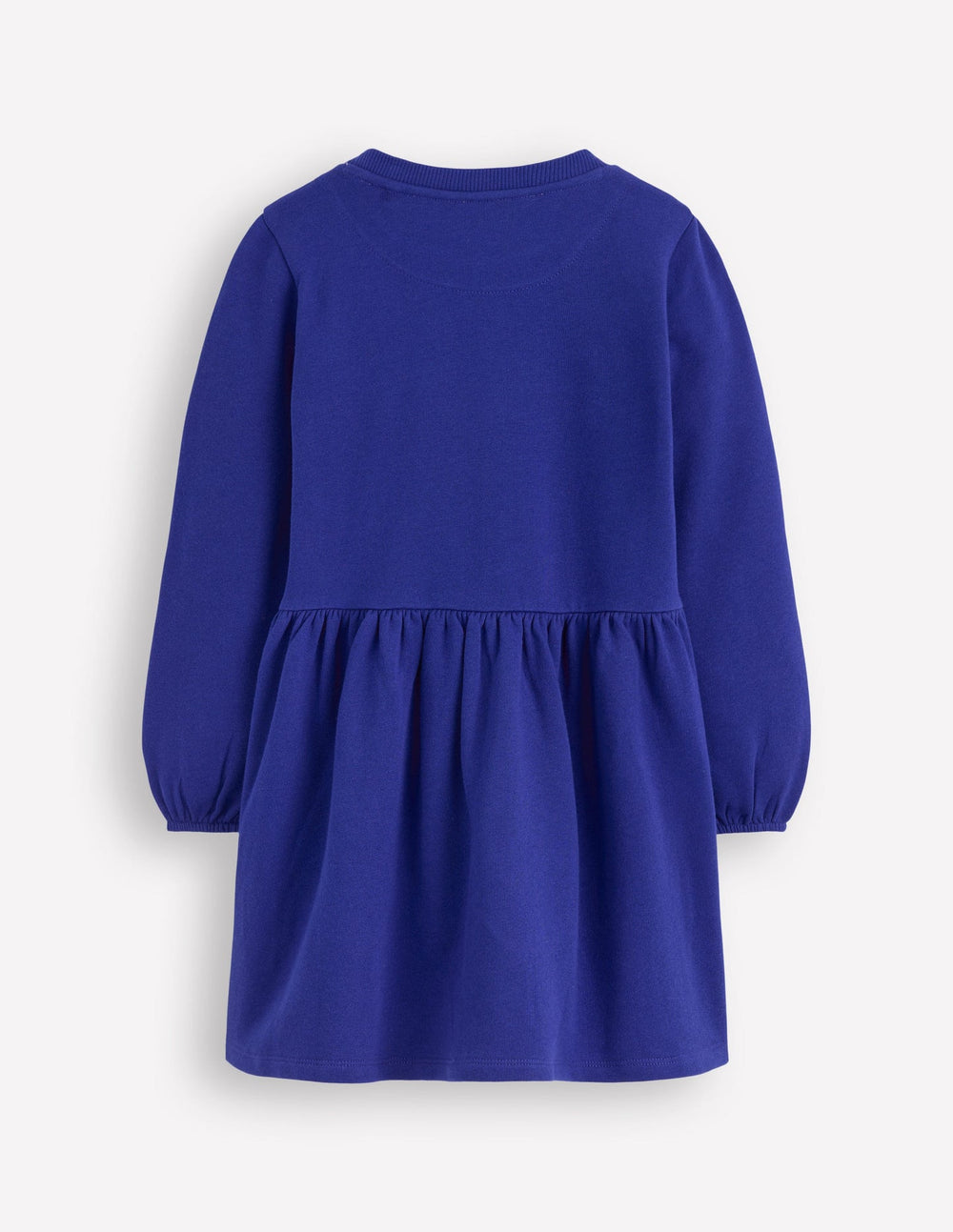 Boden Applique Sweatshirt Dress - Sapphire Blue Flowers
