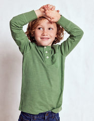 Boden Everyday Henley T-shirt - Newt Green