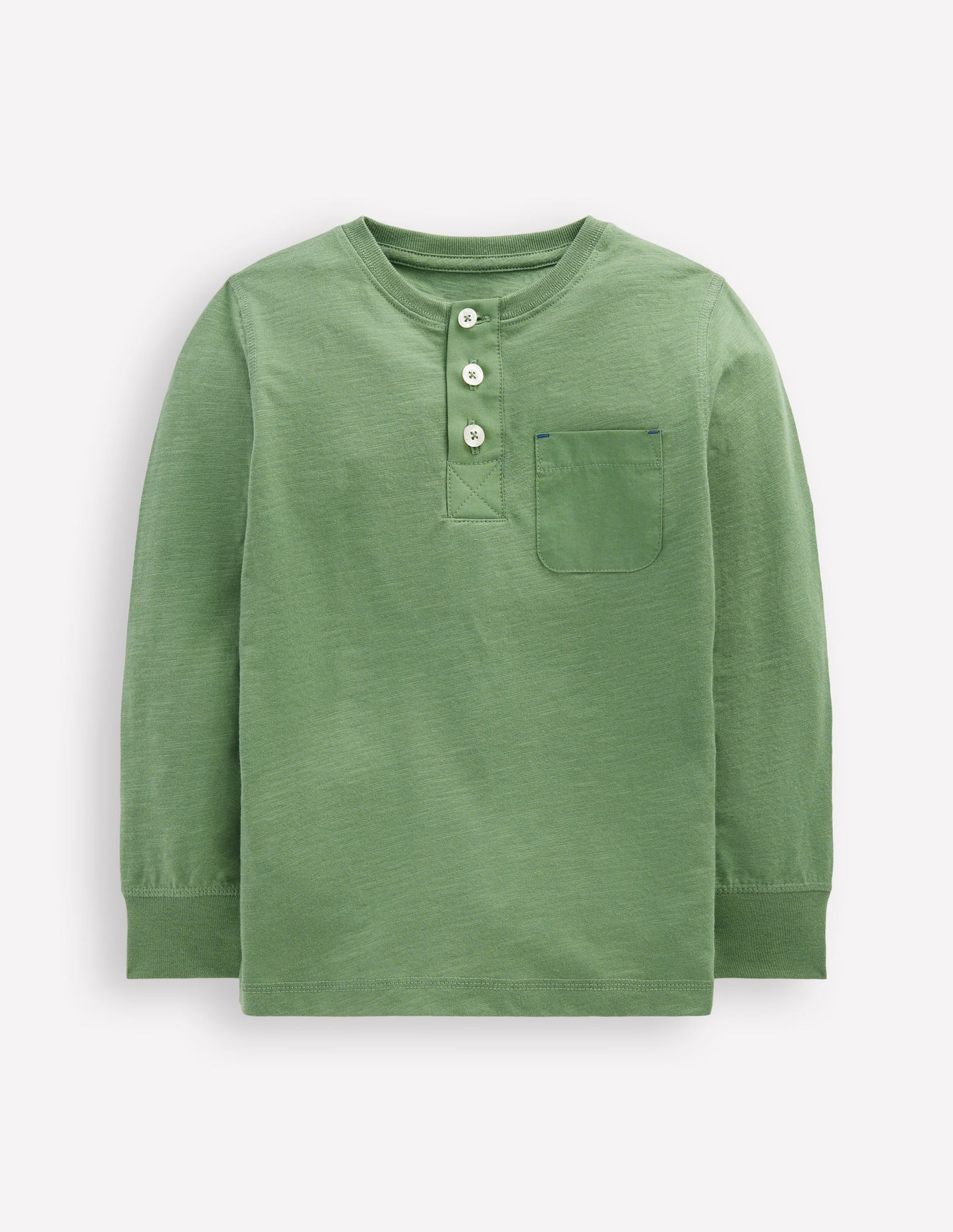 Boden Everyday Henley T-shirt - Newt Green