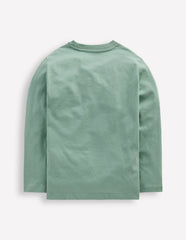 Boden Long Sleeve Glow T-shirt - Eucalyptus Whales