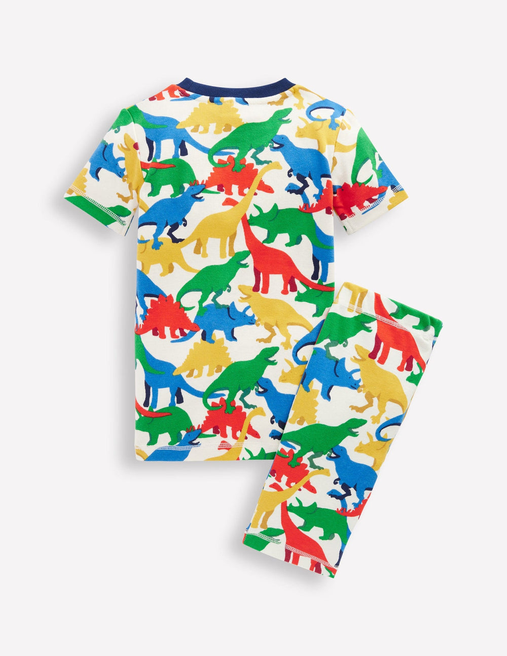 Boden Snug Short John Pajamas - Multi Dinos