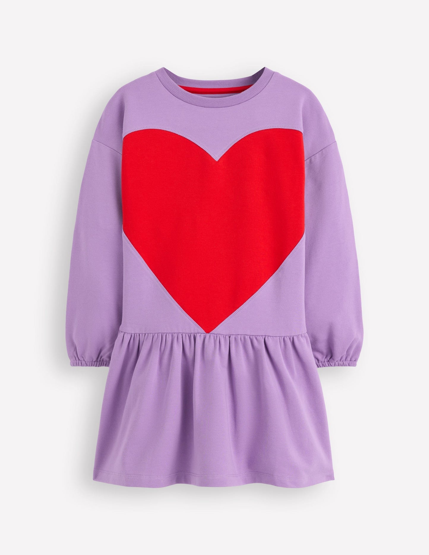 Boden Logo Sweatshirt Dress - Aster Purple