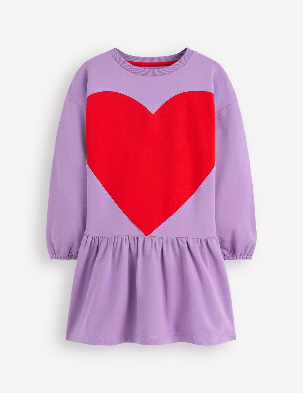 Boden Logo Sweatshirt Dress - Aster Purple