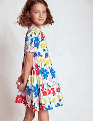 Boden Madeline Woven Dress - Multi Rainbow Flower