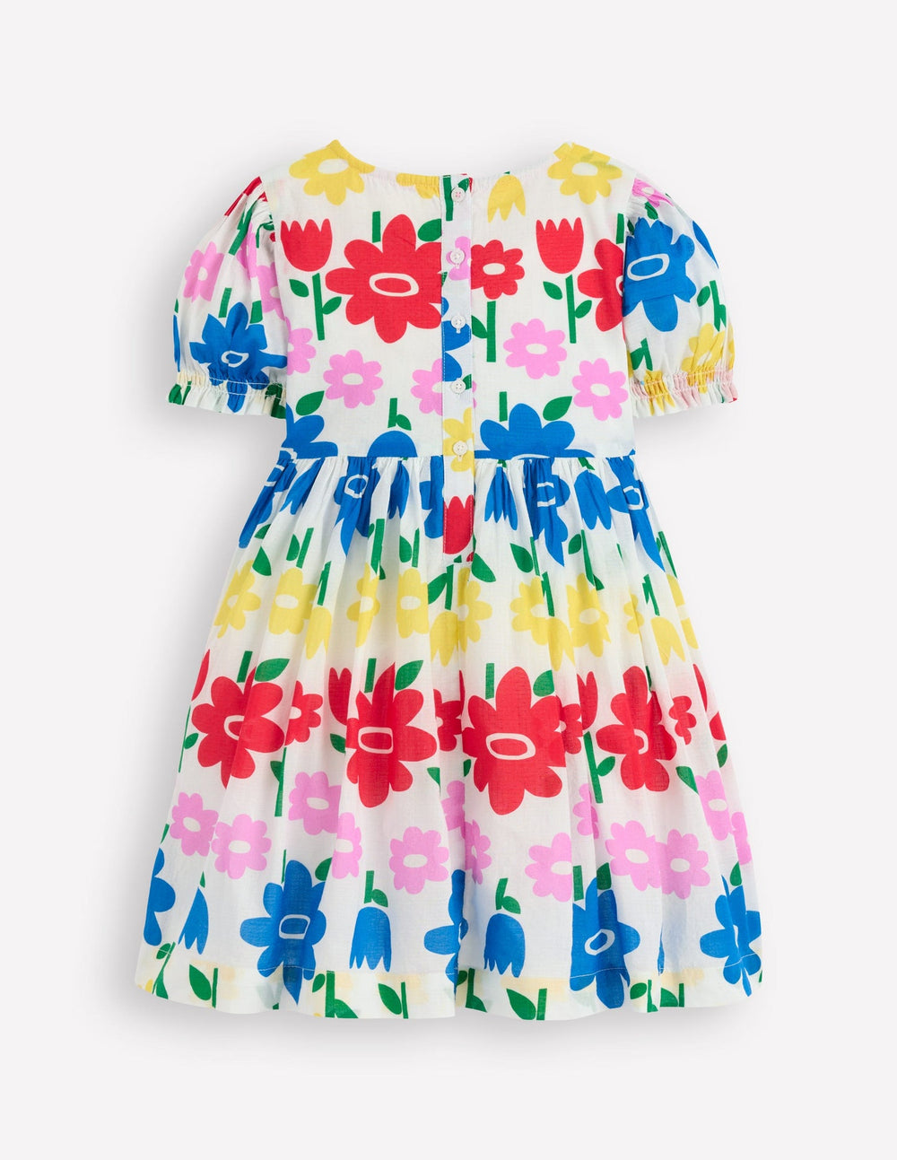 Boden Madeline Woven Dress - Multi Rainbow Flower