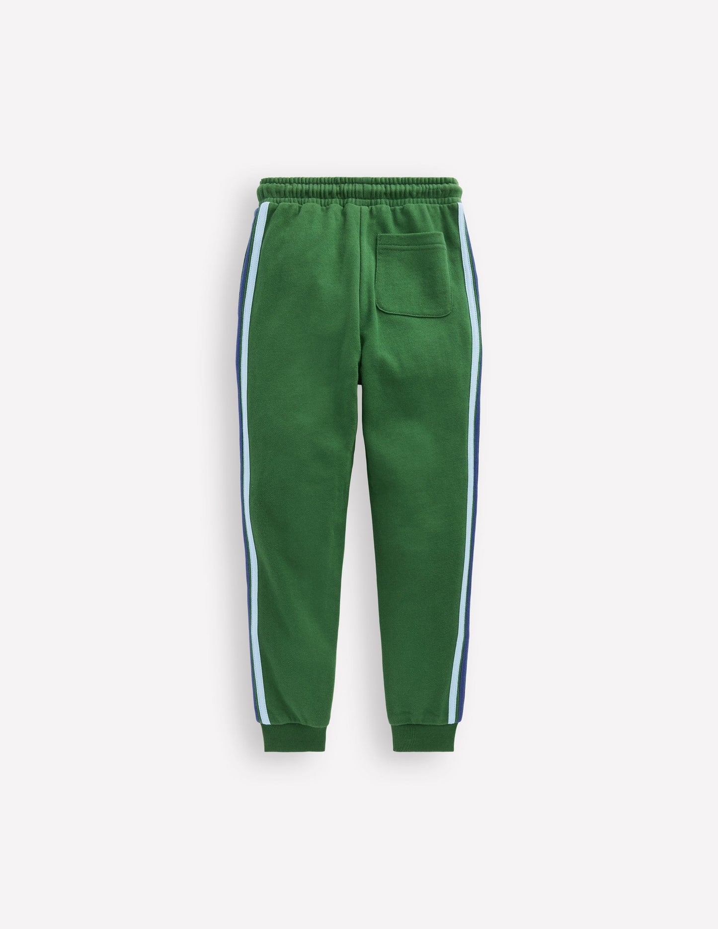 Boden Rainbow Stripe Sweatpants - Pine Green