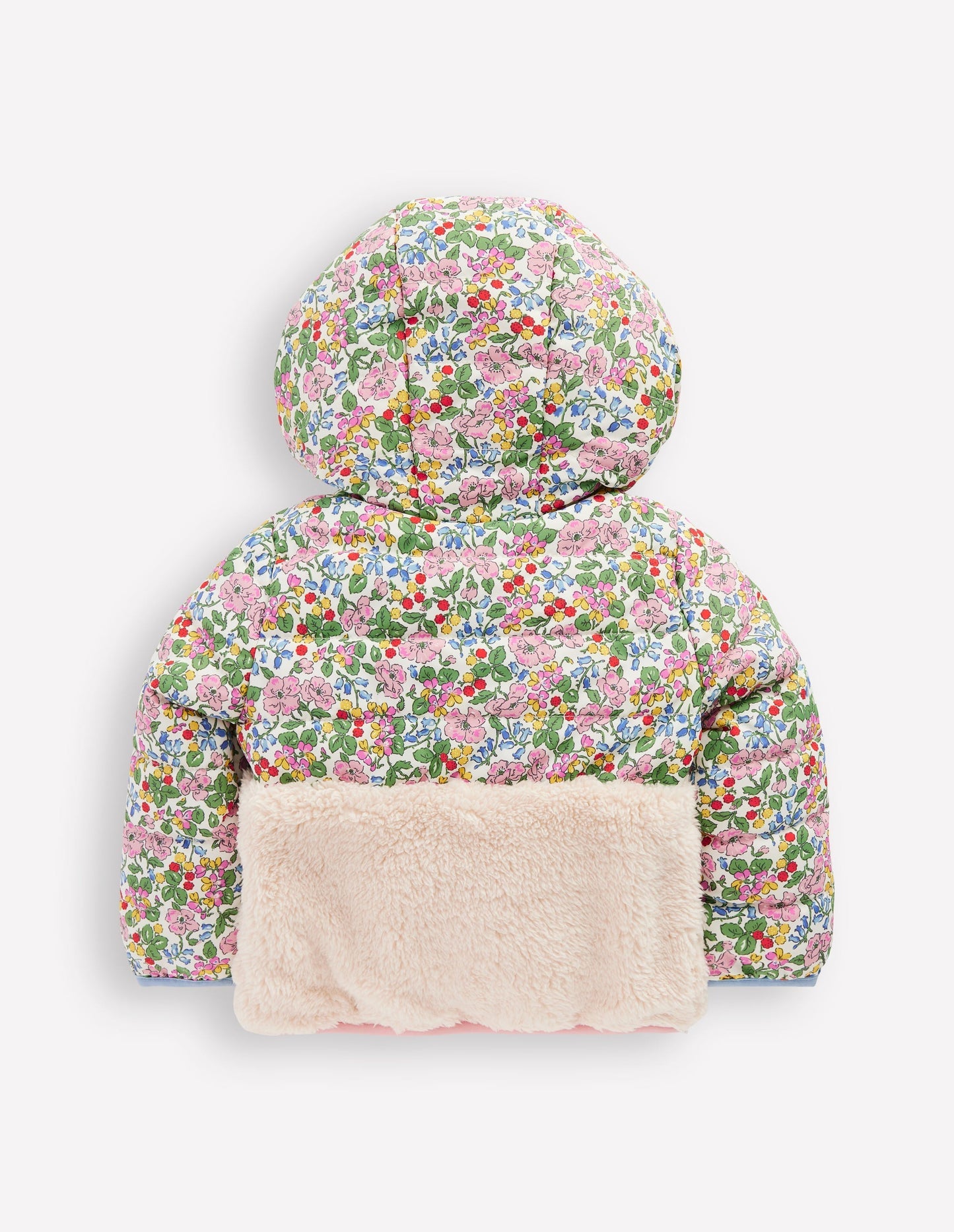 Boden Mixed Borg Jacket - Ivory Berry Floral