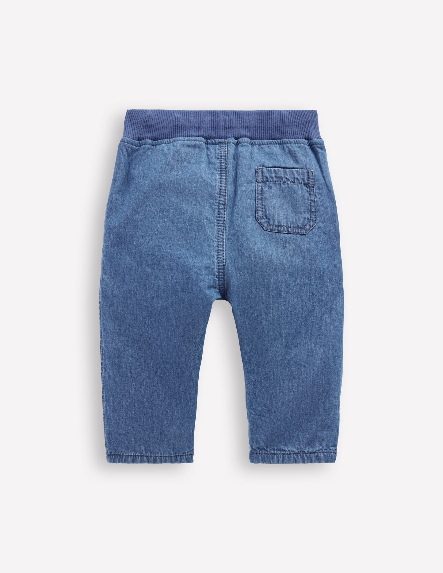Boden Cosy Lined Pants - Blue Chambray