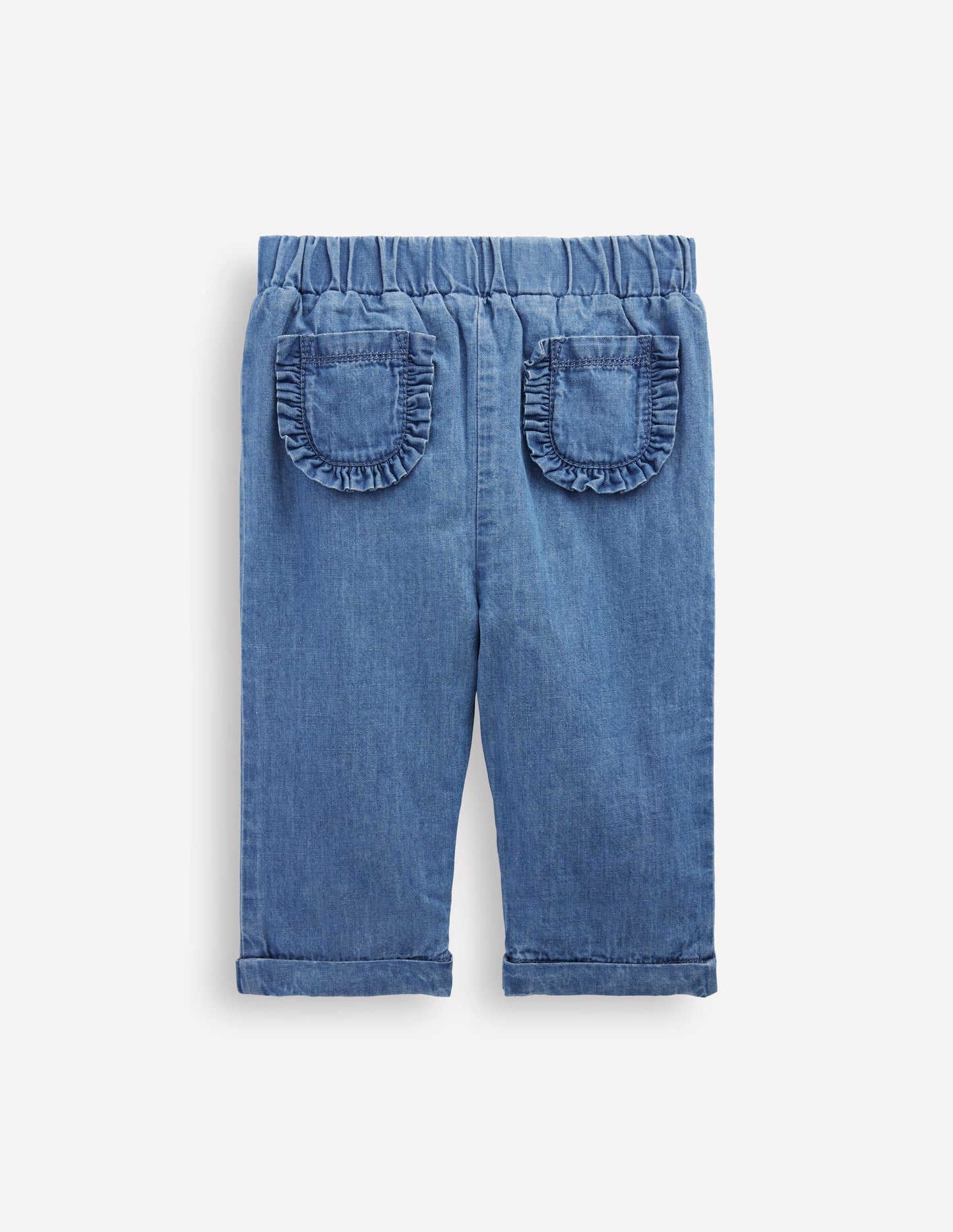 Boden Cosy Lined Pants - Blue Chambray