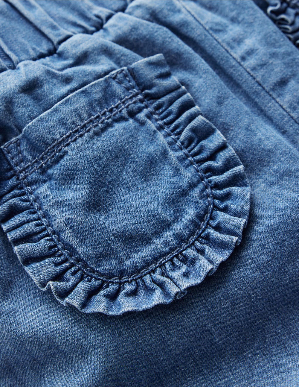 Boden Cosy Lined Pants - Blue Chambray