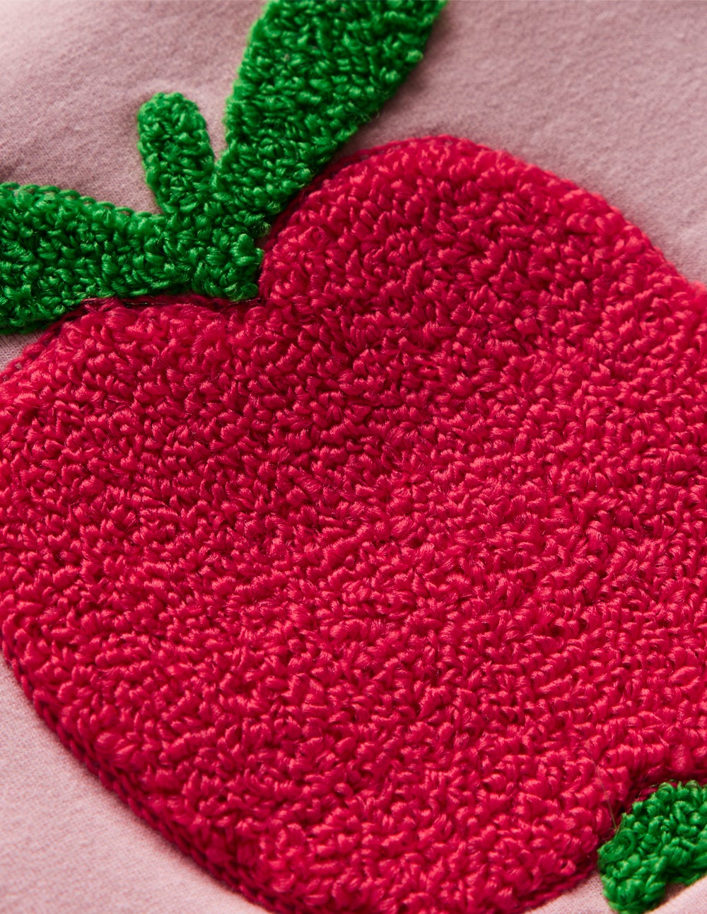 Boden Appliqué Jersey Play Set - Vintage Pink Small Apples