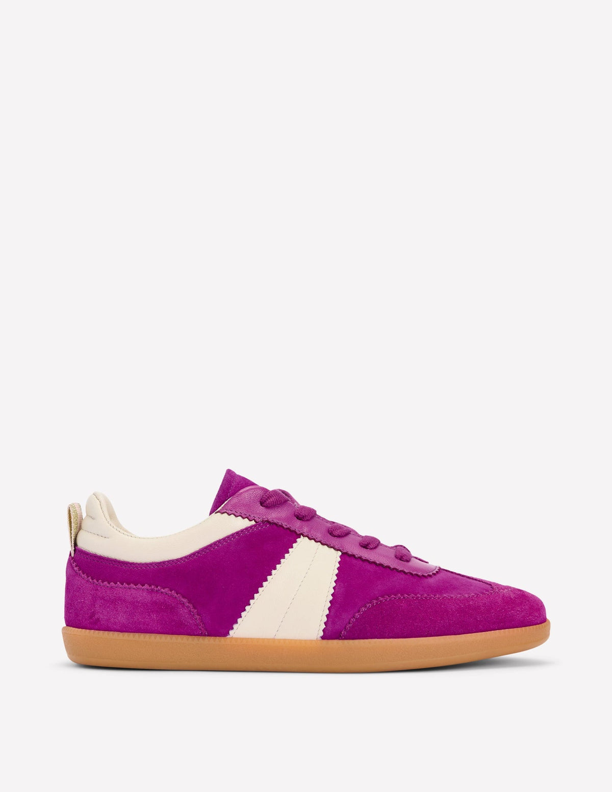 Boden Erin Retro Tennis Trainers - Regal Purple