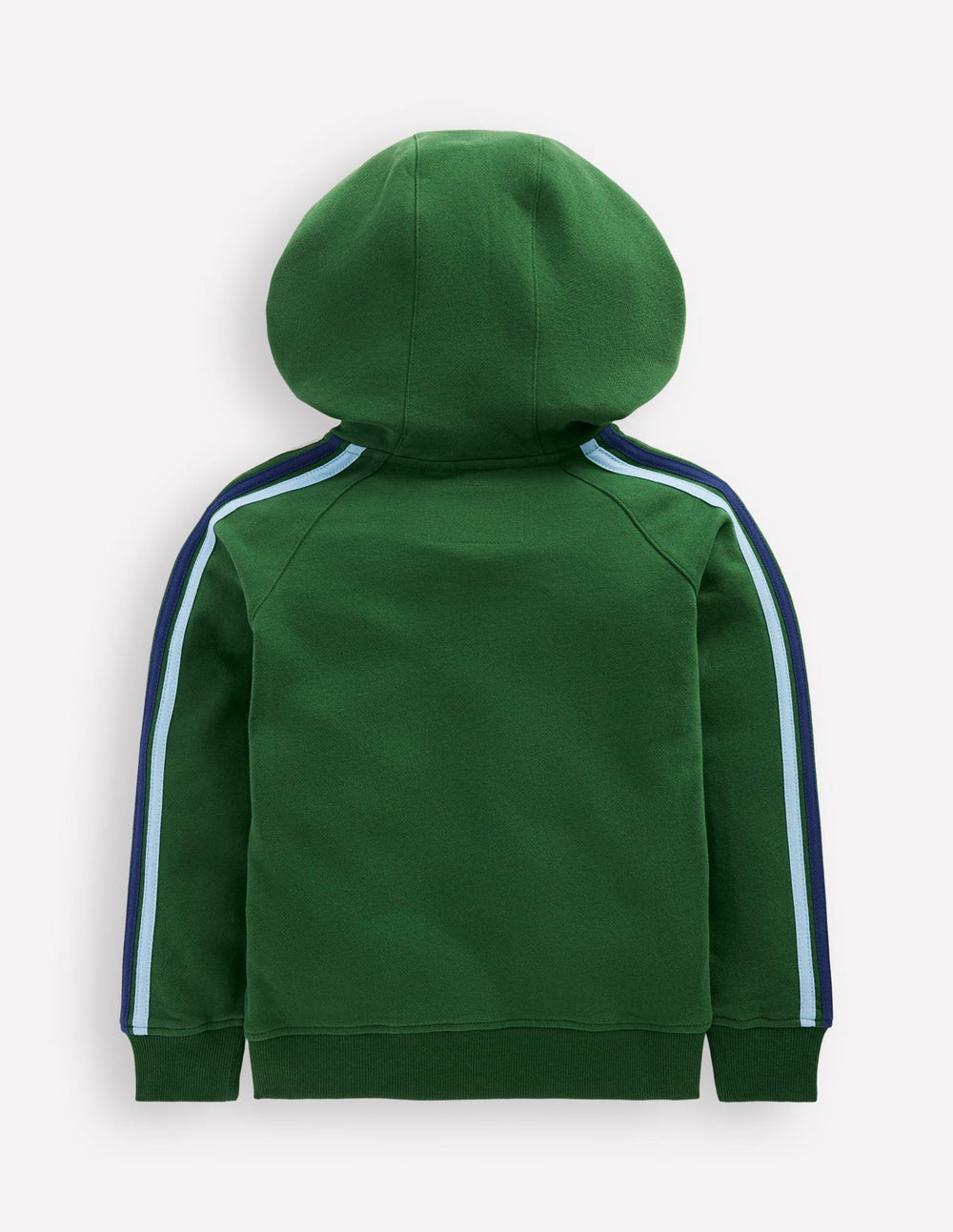 Boden Rainbow Zip - up Hoody - Pine Green