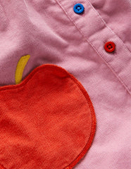 Boden Woven Pinny Dress Set - Pink Apple
