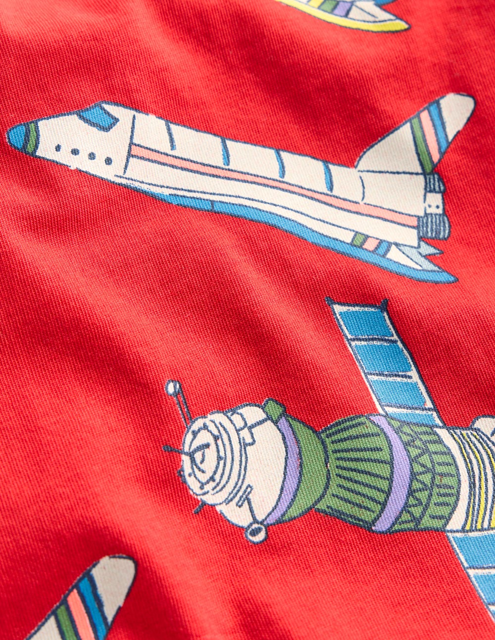 Boden Glow - In - The - Dark T-shirt - Poppy Red Satellite