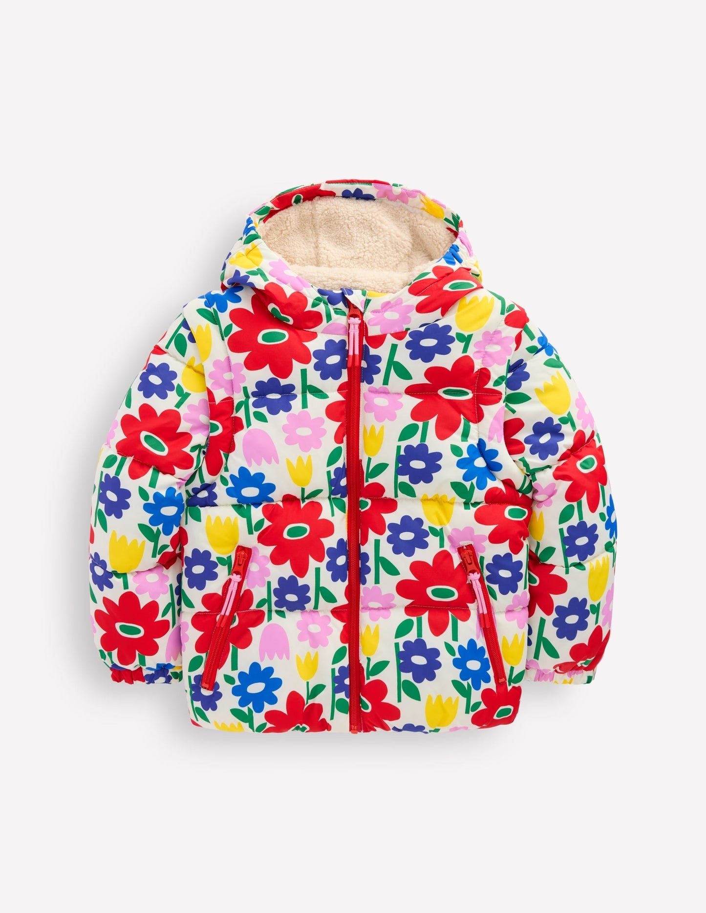 Boden 2 - in - 1 Padded Coat - Multi Pop Flower