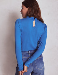 Boden Supersoft Frill Detail Top - Meadow Spring