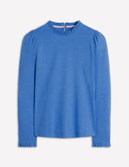 Boden Supersoft Frill Detail Top - Meadow Spring