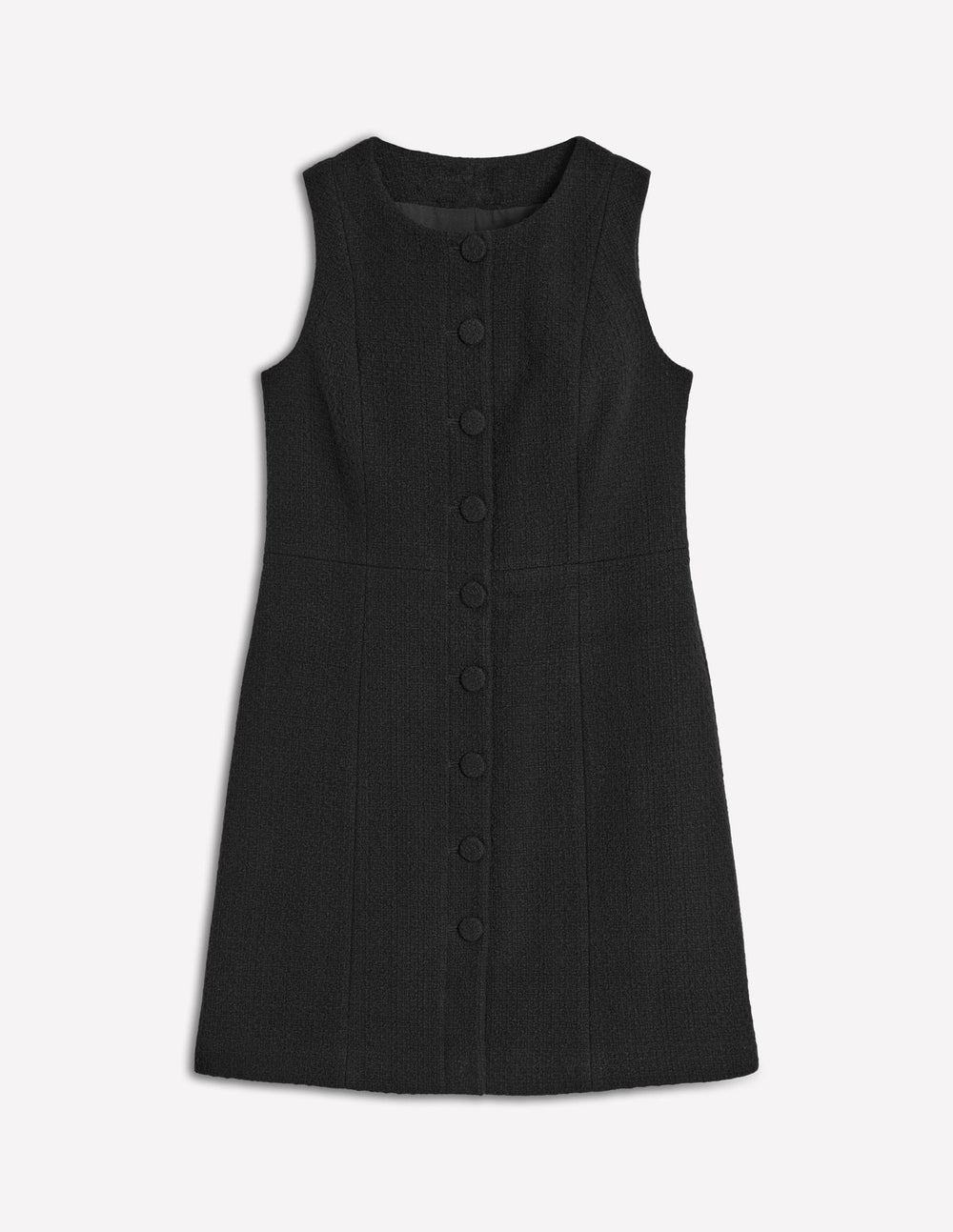 Boden Cotton Texture Shift Dress - Black