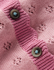 Boden Everyday Scalloped Cardigan - Pink Punch