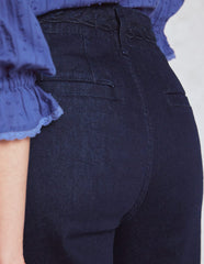 Boden Patch Pocket Cropped Pants - Indigo Braid