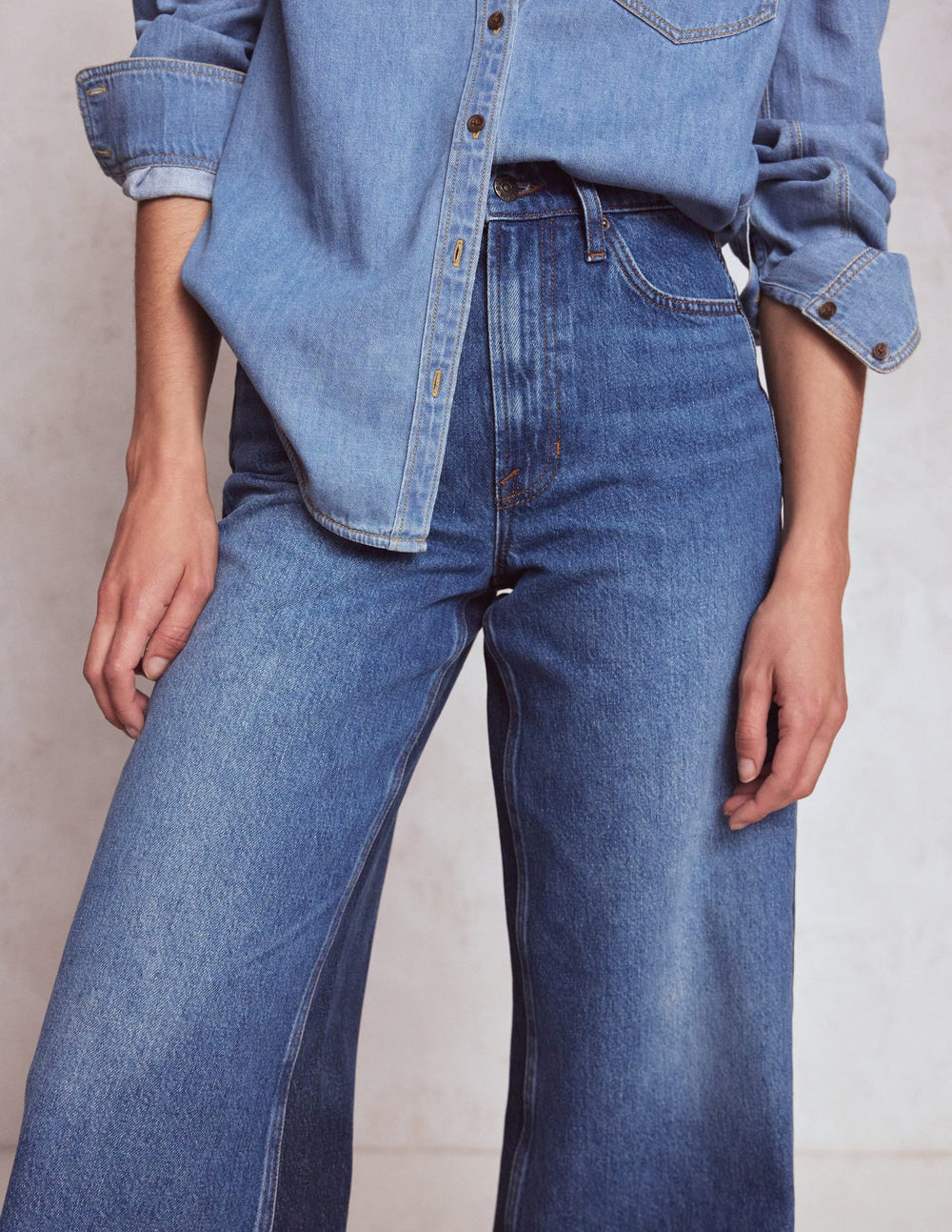 Boden High Rise Wide Leg Jeans - Hotch Potch