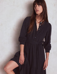 Boden Cecily Double Cloth Midi Dress - Midnight Blue
