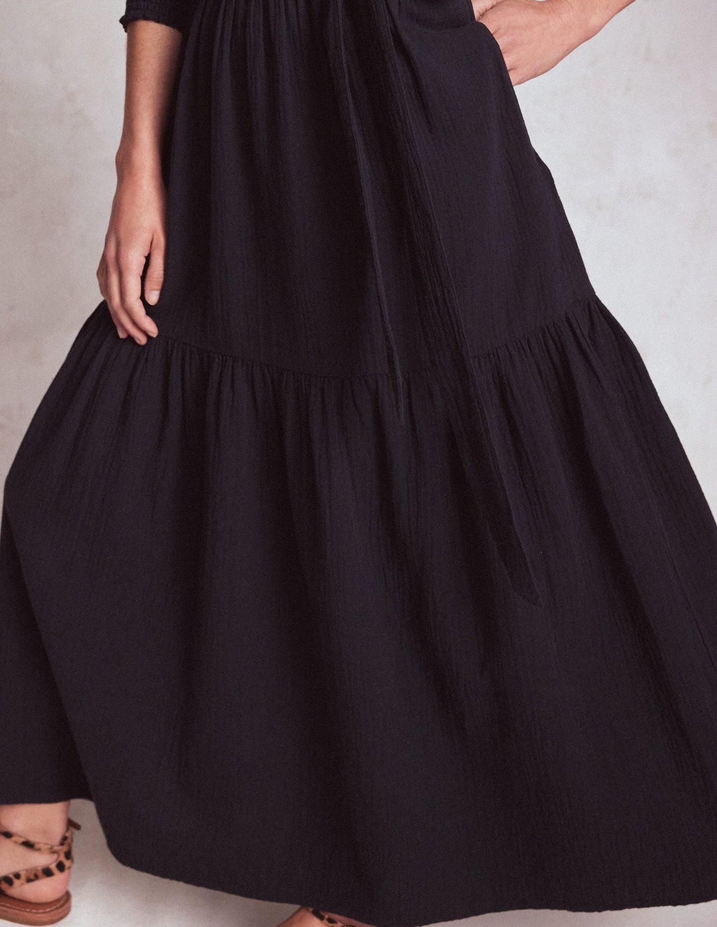Boden Cecily Double Cloth Midi Dress - Midnight Blue