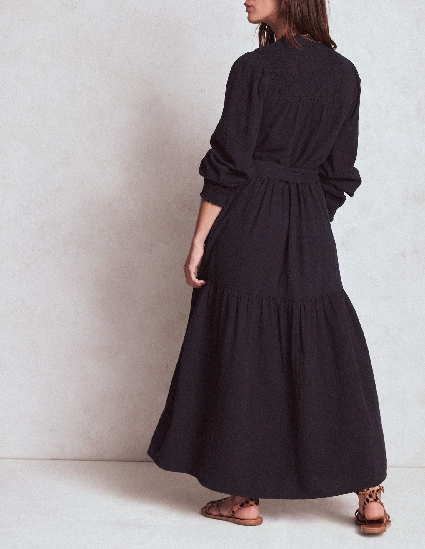 Boden Cecily Double Cloth Midi Dress - Midnight Blue