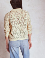 Boden Astrid Knitted Shirt - Warm Ivory