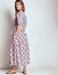 Boden Beatrice Cotton Maxi Dress - Multi, Wildflower Bouquet