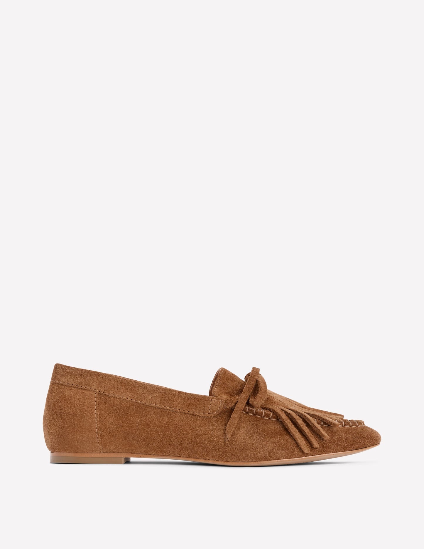Boden Soft Tassel Deck Shoes - Tan