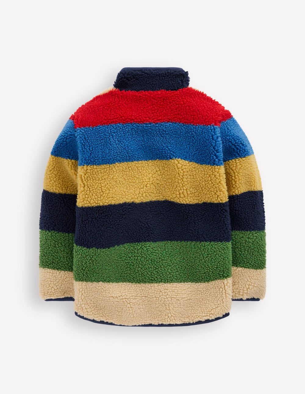 Boden Cosy Borg Jacket - Multi Stripe