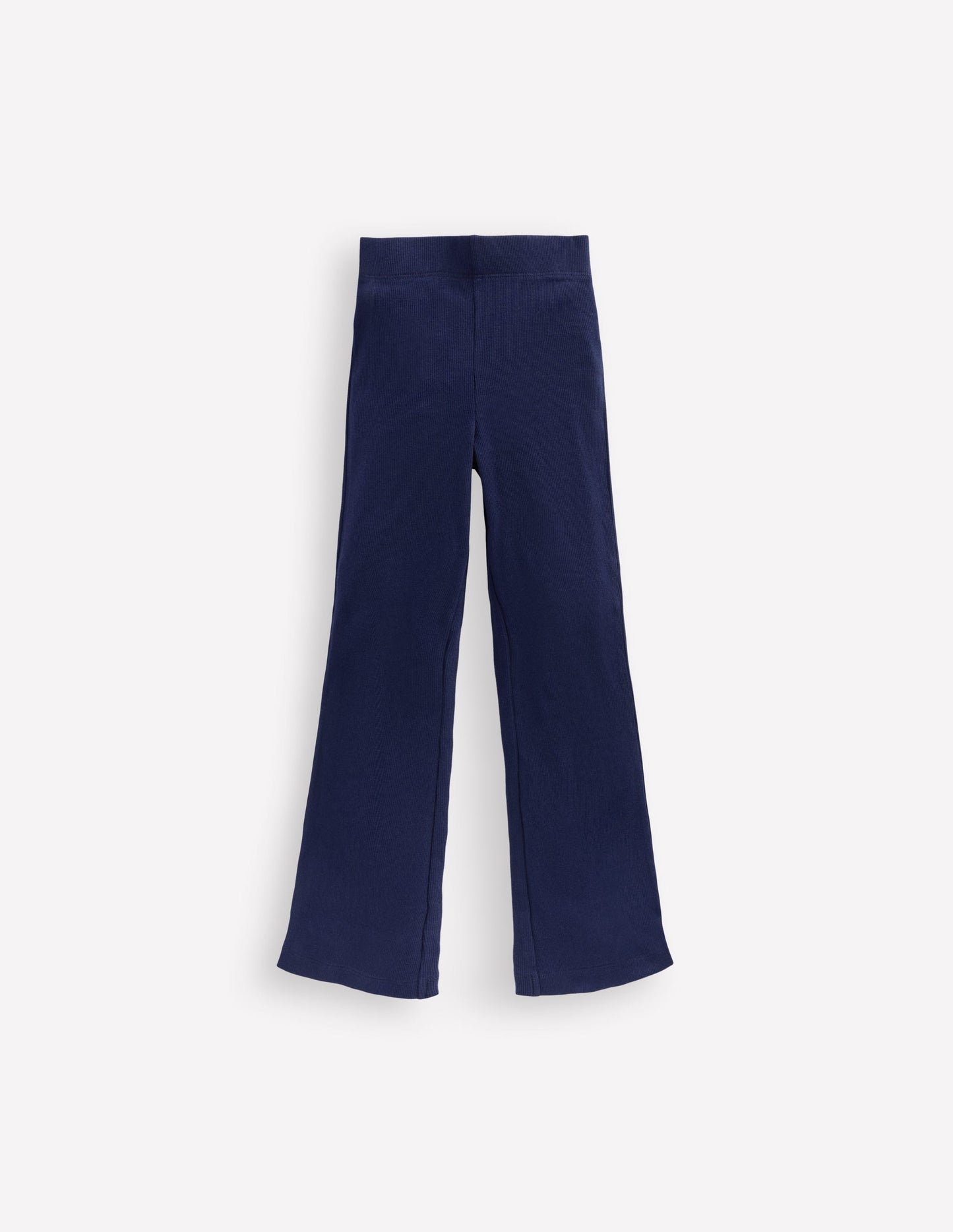 Boden Ribbed Flare Leggings - College Navy