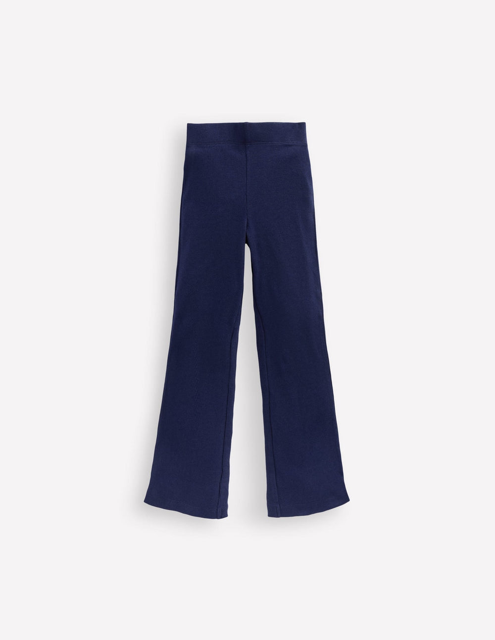 Boden Ribbed Flare Leggings - College Navy