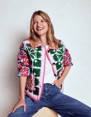 Boden Fitzrovia Embroidered Jacket - Multi Applique