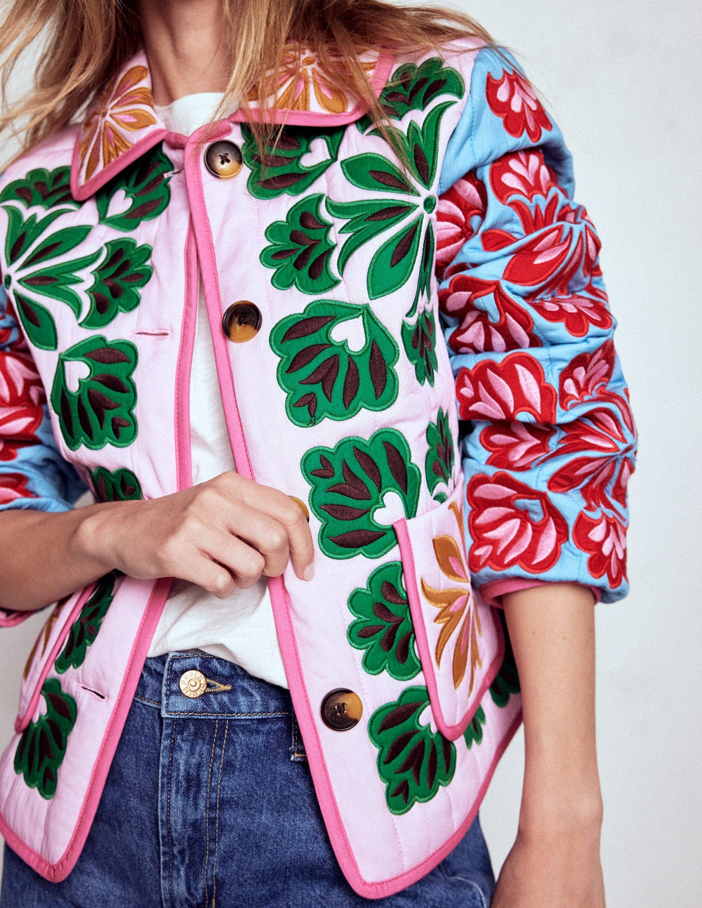 Boden Fitzrovia Embroidered Jacket - Multi Applique