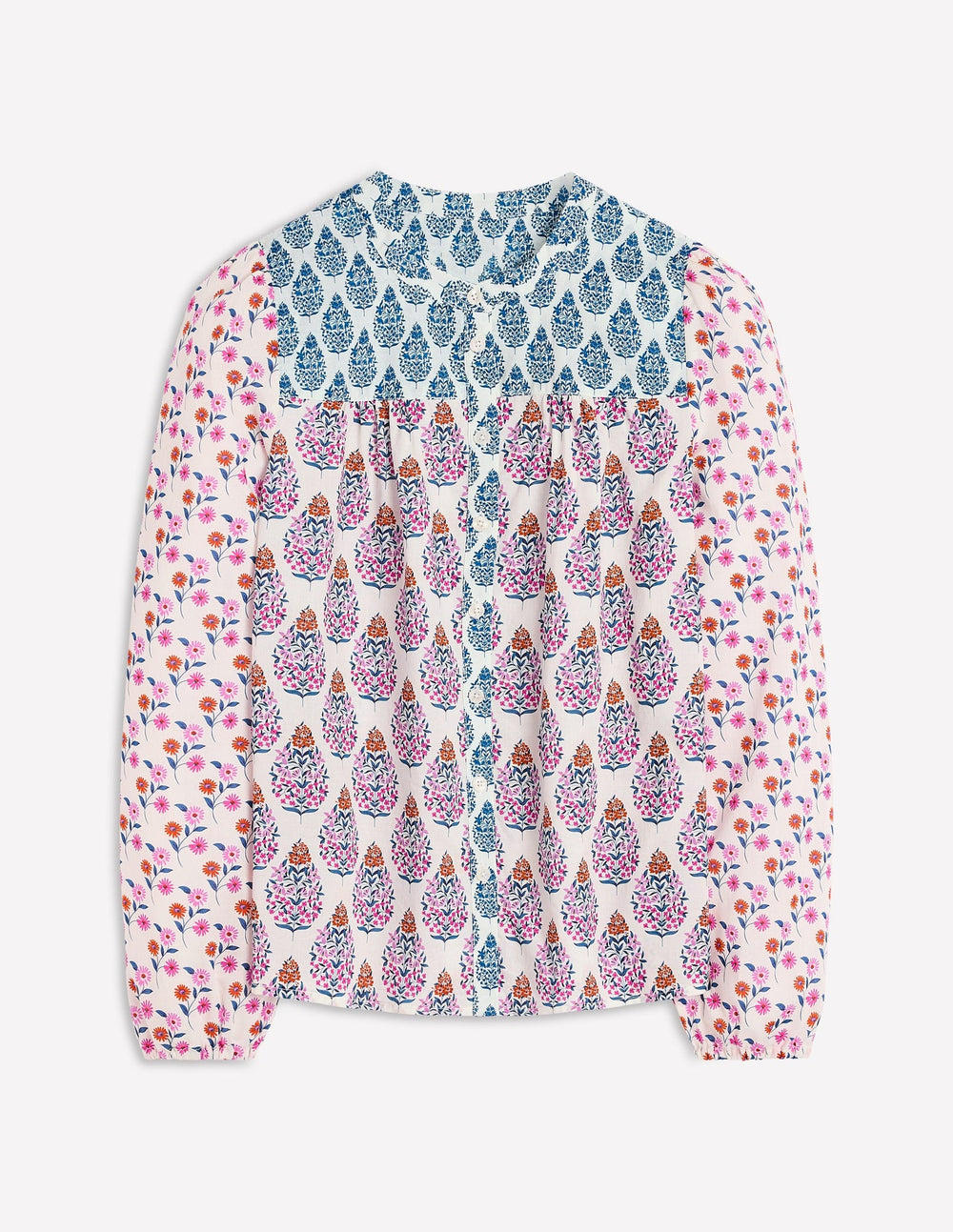 Boden Corrine Cotton Top - Multi, Wildflower Bouquet