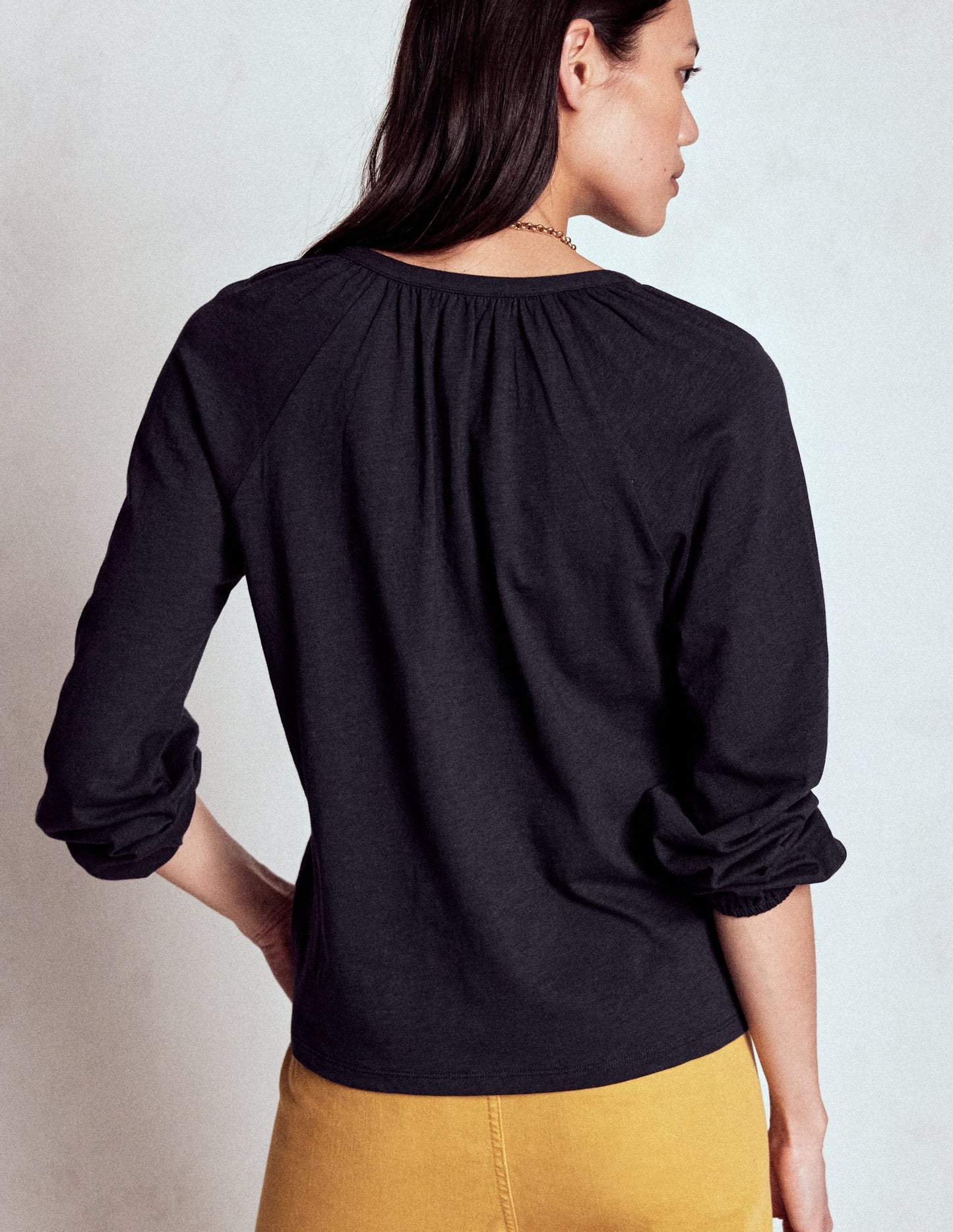 Boden Alma Embroidered Shirt - Navy
