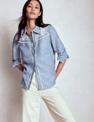 Boden Sienna Western Shirt - Chambray